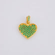 Dije Corazón Tupido 1.8g / 3/4 in Oro Amarillo 18K