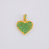 Dije Corazón Tupido 1.8g / 3/4 in Oro Amarillo 18K