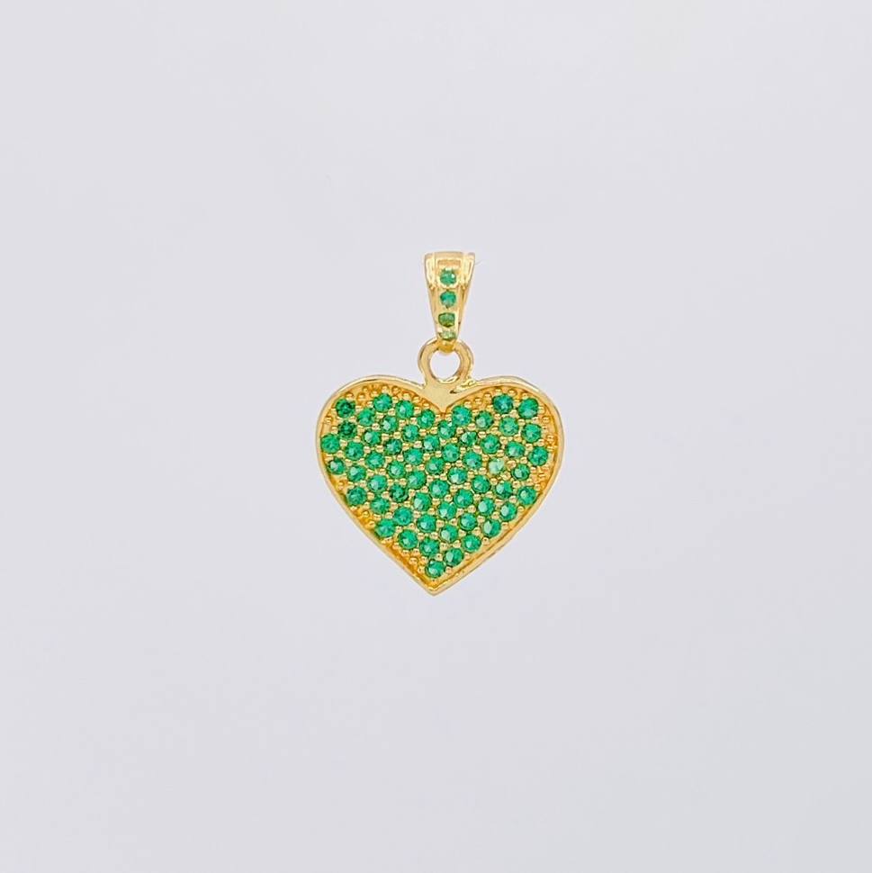 Dije Corazón Tupido 1.8g / 3/4 in Oro Amarillo 18K