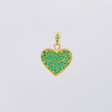 Dije Corazón Tupido 1.8g / 3/4 in Oro Amarillo 18K