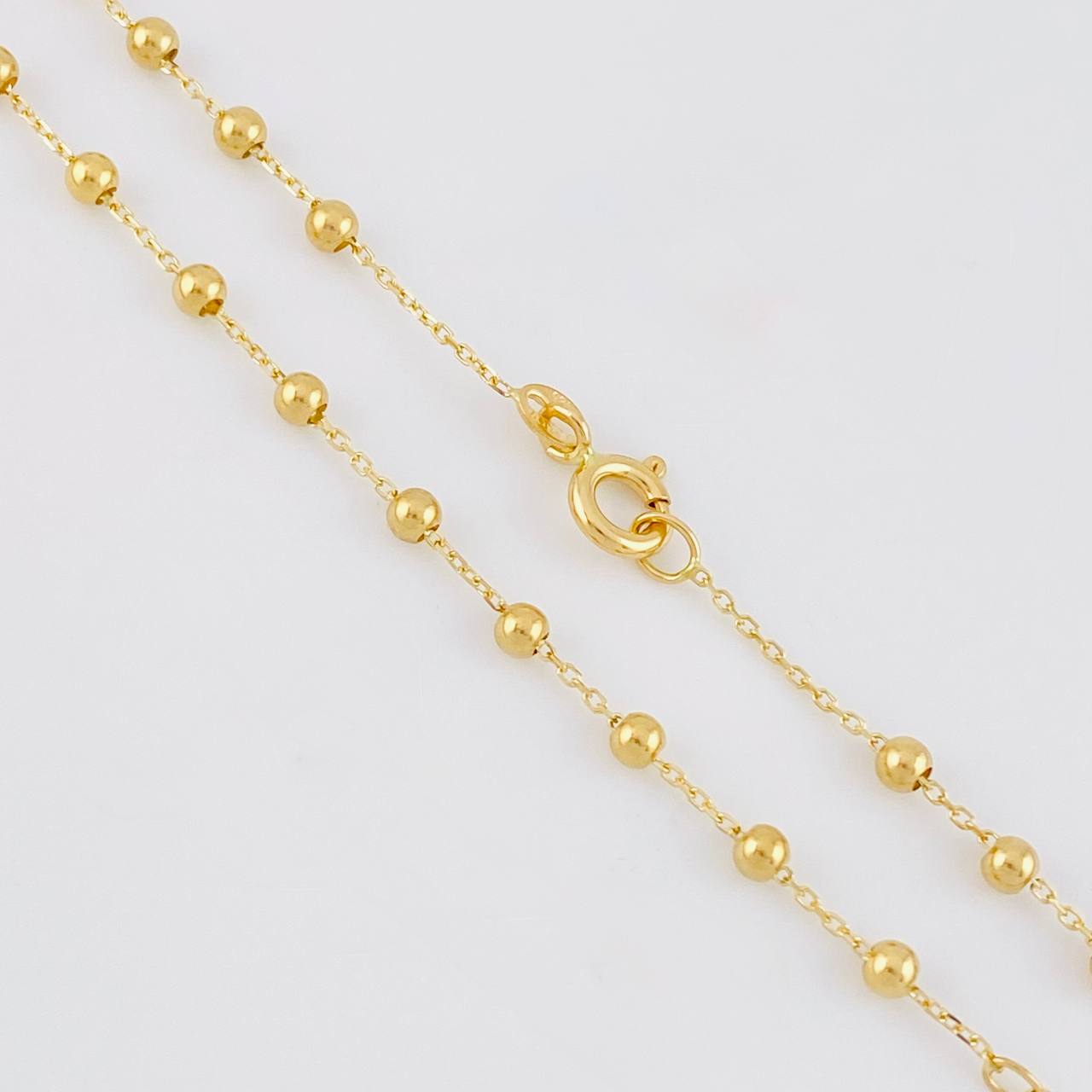 Cadena Denario Virgen Milagrosa 3.1g / 18 in / 2.6mm Oro Amarillo 18K