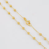 Miraculous Virgin Rosary Chain 3.1g / 18 in / 2.6mm 18K Yellow Gold