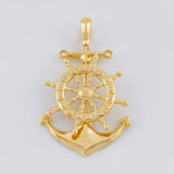 Pendant Anchor Mobile Helm 17.6g / 2 1/2 in 18K Yellow Gold
