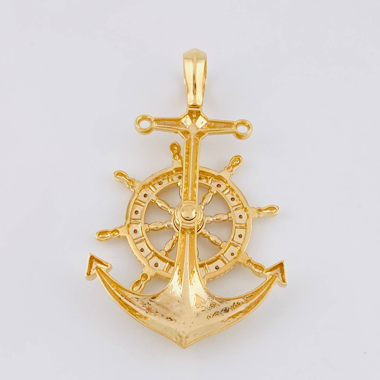 Pendant Anchor Mobile Helm 17.6g / 2 1/2 in 18K Yellow Gold