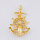 Pendant Anchor Mobile Helm 17.6g / 2 1/2 in 18K Yellow Gold
