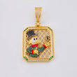 Pendant Mesh Duck Frame 12g / 1 3/4 in 18K Yellow Gold