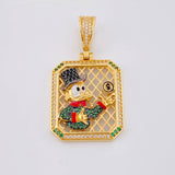 Pendant Mesh Duck Frame 12g / 1 3/4 in 18K Yellow Gold