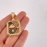 Pendant Mesh Duck Frame 12g / 1 3/4 in 18K Yellow Gold