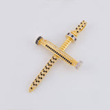 Pendant Nail Cross 6.9g / 2 1/4 in 18K Yellow Gold