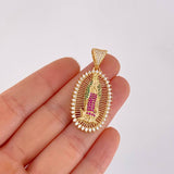 Pendant Virgin of Guadalupe 7.8g / 1 3/4 in Yellow Gold 18K