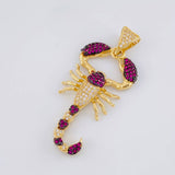 Pendant Scorpion 6.4g / 1 3/4 in Yellow Gold 18K