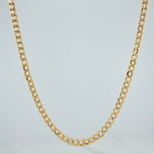 Cadena Cubana 5.25gr / 28 1/4 in / 2.9mm Oro Amarillo +1 18K &