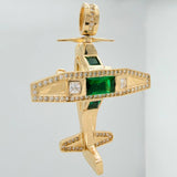 Dije Avioneta Articulada 18gr / 2 in / Oro Amarillo 18K $