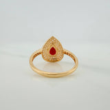 Anillo Halo Gota 2.45gr / T5 3/4 / Oro Amarillo 18K %