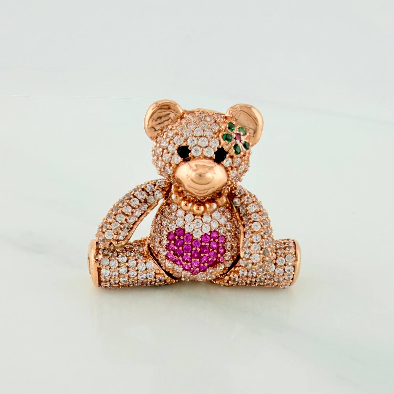 Dije Oso Articulado 8.2gr / 1 1/4 in / Oro Rosa 18K $