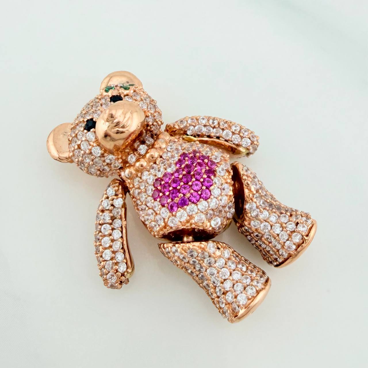 Dije Oso Articulado 8.2gr / 1 1/4 in / Oro Rosa 18K $