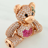 Dije Oso Articulado 8.2gr / 1 1/4 in / Oro Rosa 18K $