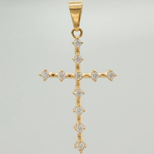 Dije Cruz 2.45gr / 1 1/2 in / Oro Amarillo 18K $