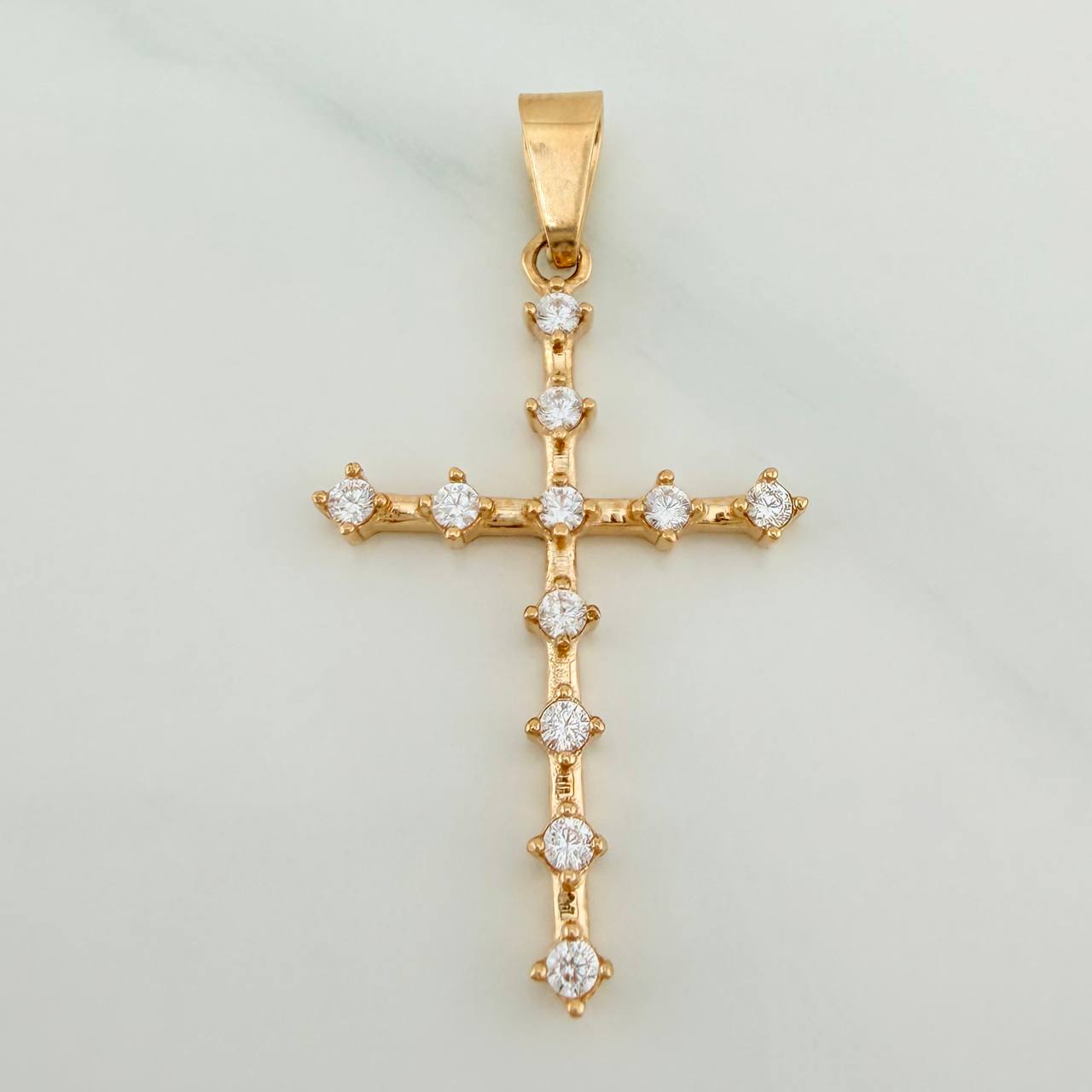 Pendant Cross 2.45gr / 1 1/2 in / Yellow Gold 18K $
