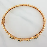 Pulso Flores 11.9gr / 7 in / 7.7mm Oro Amarillo Nac.Esp. 18K %