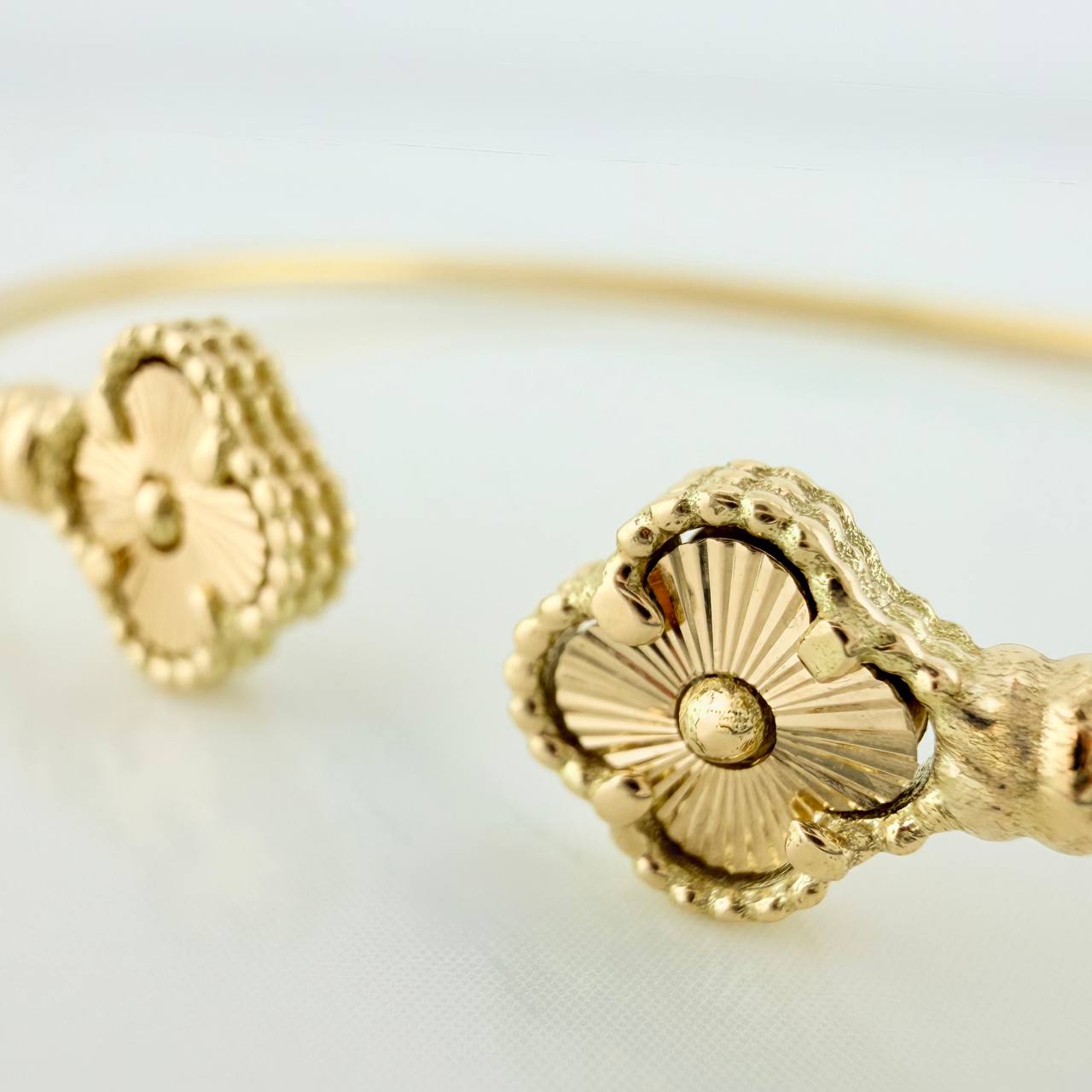 Clover Bracelet 3.35gr / 7 in / 2mm Yellow Gold Nac.Esp. 18K %