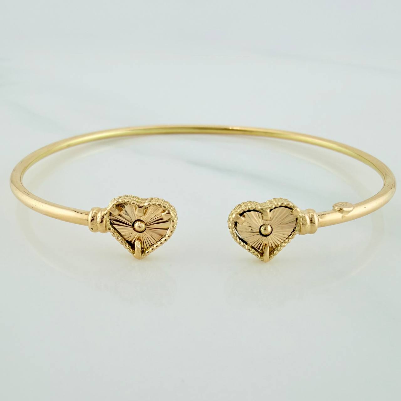 Pulso Corazones 3.65gr / 7 in / 2.05mm Oro Amarillo Nac.Esp. 18K %