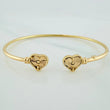 Pulso Corazones 3.5gr / 7 in / 2mm Oro Amarillo Nac.Esp. 18K %