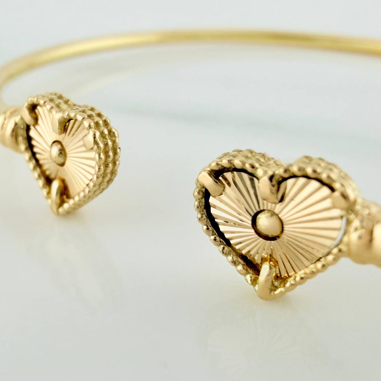 Pulso Corazones 3.65gr / 7 in / 2.05mm Oro Amarillo Nac.Esp. 18K %