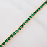 Pulso Tennis 10.8gr / 7 3/4 in / 2.8mm Oro Amarillo Nac.Esp. 18K &