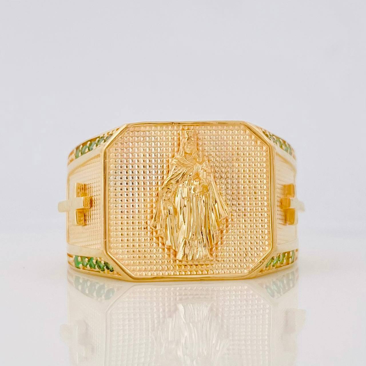 Virgin of Carmen Ring 9.55g / Size 10 1/2 Yellow Gold 18K
