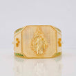 Virgin of Carmen Ring 9.55g / Size 10 1/2 Yellow Gold 18K