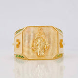 Virgin of Carmen Ring 9.55g / Size 10 1/2 Yellow Gold 18K