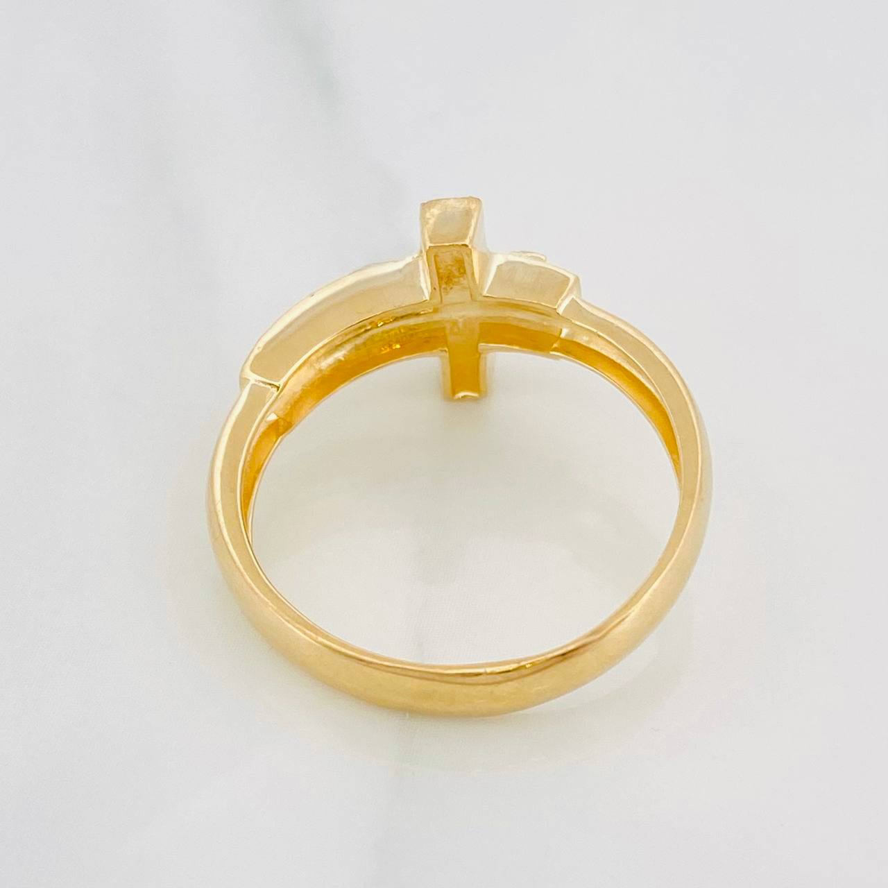 Christ Cross Ring 4.7g / T10 Two-Tone Yellow White Gold 18K