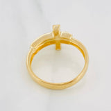 Christ Cross Ring 4.7g / T10 Two-Tone Yellow White Gold 18K