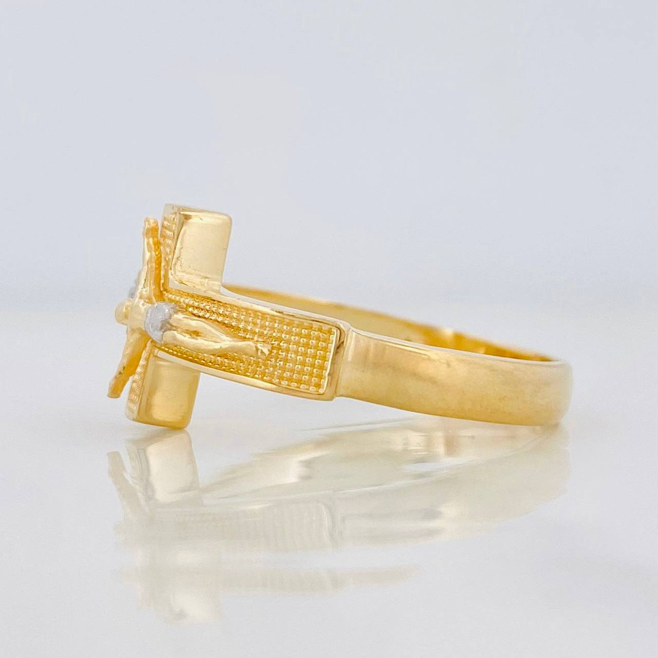 Christ Cross Ring 4.7g / T10 Two-Tone Yellow White Gold 18K
