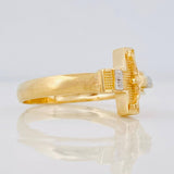 Christ Cross Ring 4.7g / T10 Two-Tone Yellow White Gold 18K
