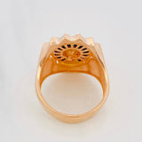 Anillo Rostro Cristo 11.8g / T11 1/4 Dos Oros Blanco Rosa 18K