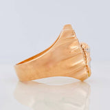 Anillo Rostro Cristo 11.8g / T11 1/4 Dos Oros Blanco Rosa 18K