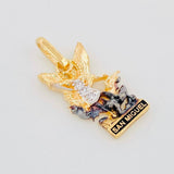 Dije San Miguel Arcangel 1.6g / 3/4 in Tres Oros 18K