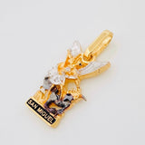 Pendant San Miguel Arcangel 1.75g / 3/4 in Three Golds 18K