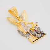 Dije San Miguel Arcangel 3.8g / 1 1/4 in Tres Oros 18K