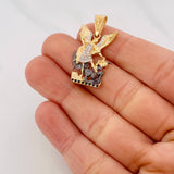 Dije San Miguel Arcangel 3.8g / 1 1/4 in Tres Oros 18K