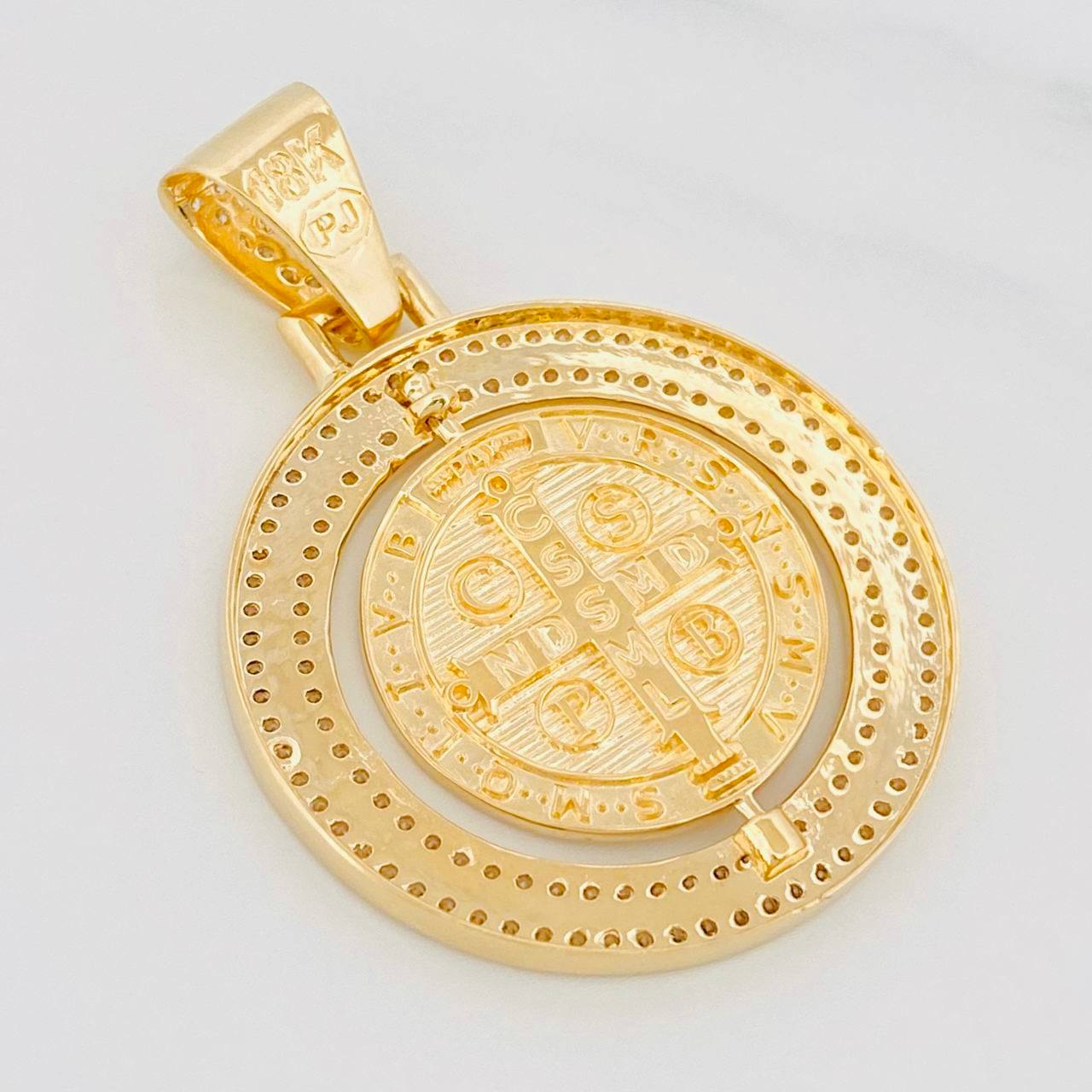 Pendant San Benito Mobile 7.8g / 1 1/2 in Yellow Gold 18K