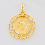 Dije San Benito Móvil 4.85g / 1 1/4 in Oro Amarillo 18K