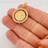 Dije San Benito Móvil 4.85g / 1 1/4 in Oro Amarillo 18K