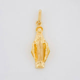 Pendant Miraculous Virgin 2.2g / 1 in 18K Yellow Gold