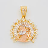 Dije Rostro Cristo 7.6g / 1 1/2 in Tres Oros 18K