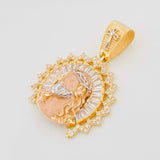 Dije Rostro Cristo 7.6g / 1 1/2 in Tres Oros 18K