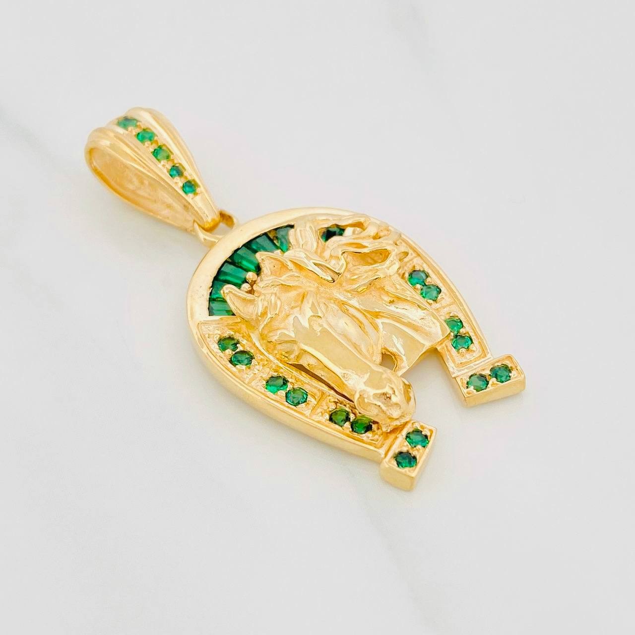 Dije Herradura Caballo 9.4g / 1 3/4 in Oro Amarillo 18K