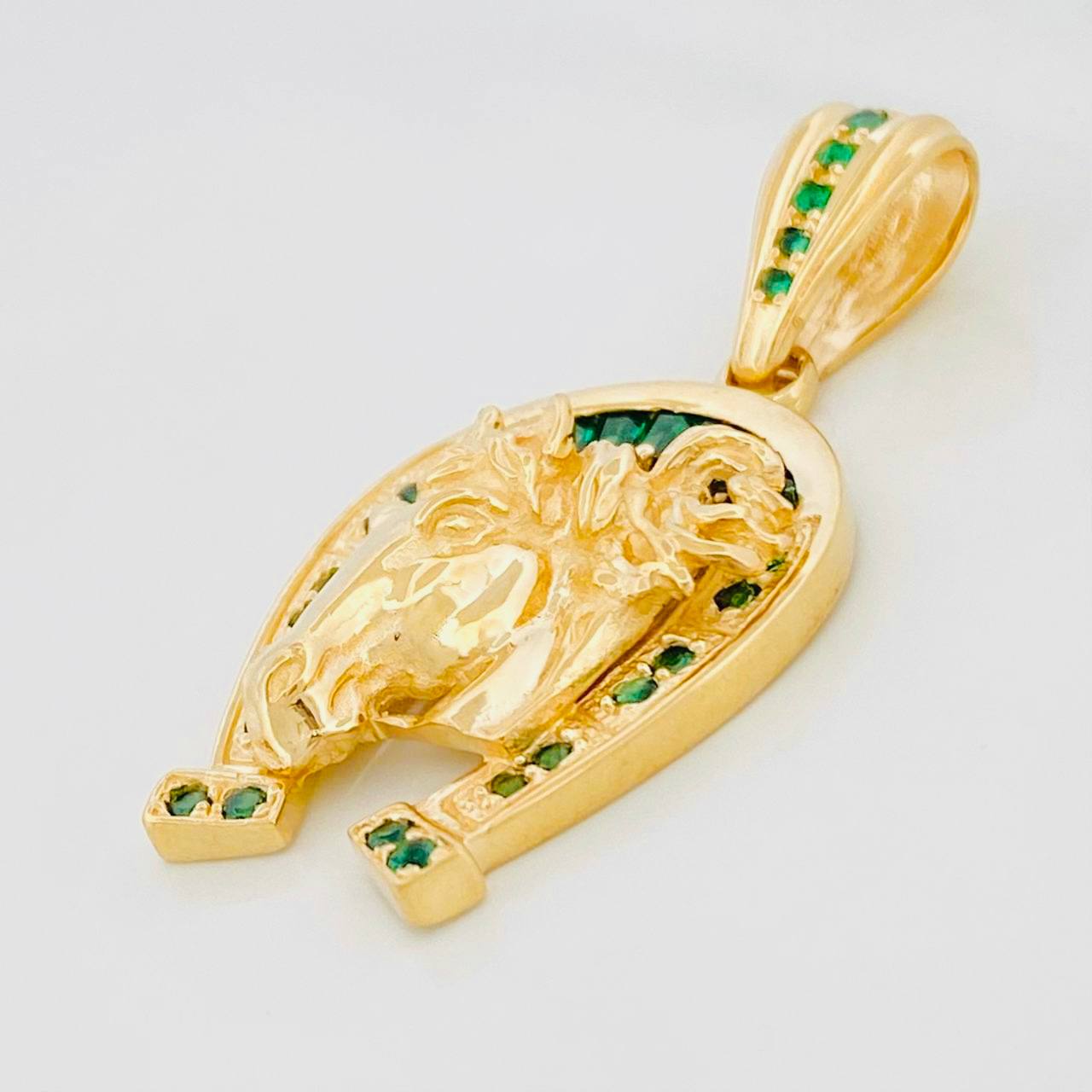 Dije Herradura Caballo 9.4g / 1 3/4 in Oro Amarillo 18K